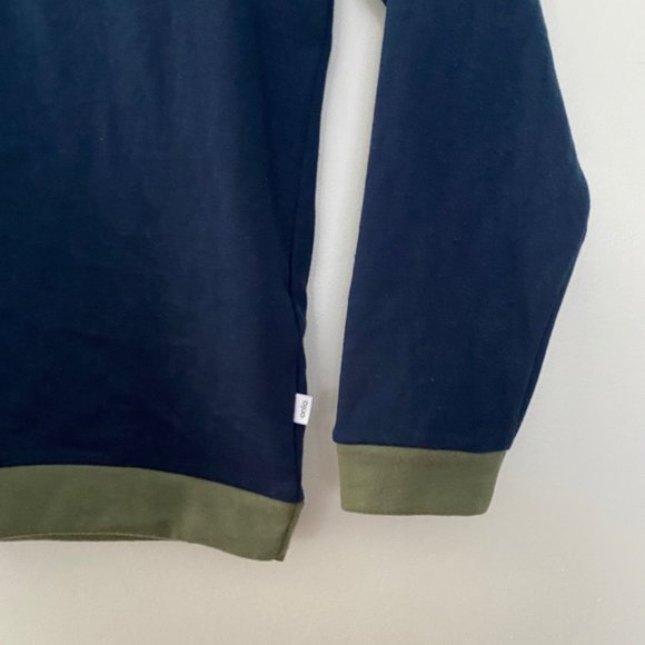 NEW Onia Hudson Colorblock Crewneck Sweater Blue - Picture 5 of 10